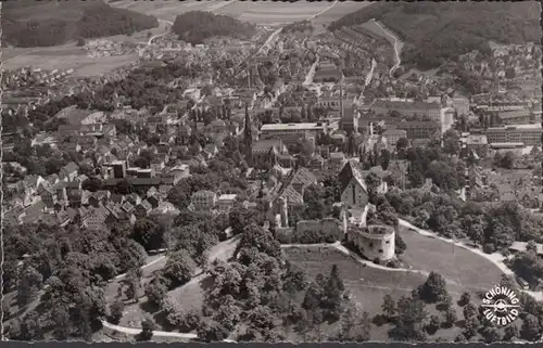 Heidenheim, Fliegeraufnahme, gelaufen 1967