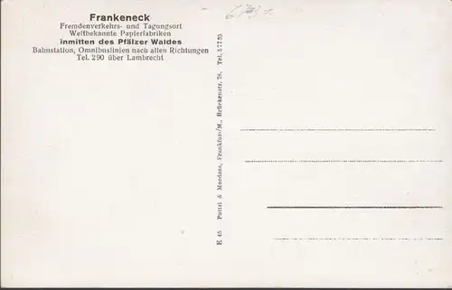 Frankeneck, Mittlere Teilansicht, ungelaufen