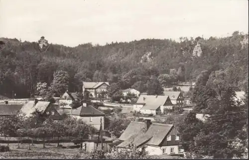 Jonsdorf mit Mönch und Schalkstein, gelaufen 1969