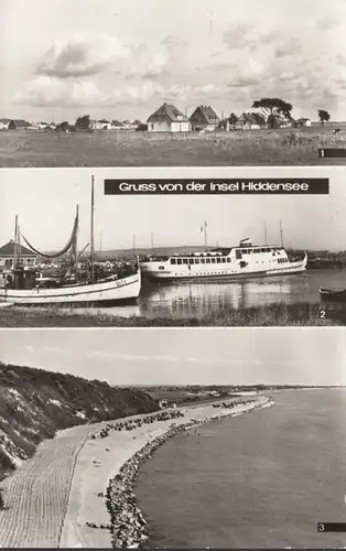 Hiddensee, Neuendorf, Vitte Hafen, Strand, gelaufen