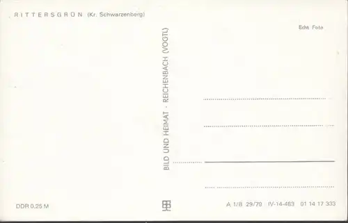 Rittersgrün, Stadtansichten, ungelaufen