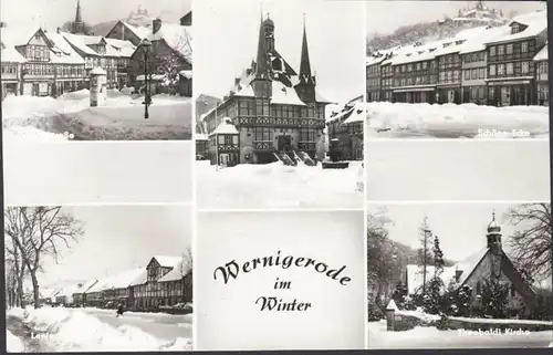 Wernigerode im Winter, Mehrbild, gelaufen 1980