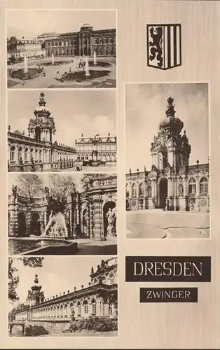 Dresden, Zwinger, Mehrbild, ungelaufen