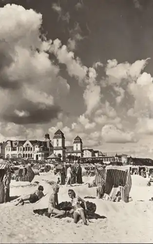 Binz, plage, paniers de plage en 1969