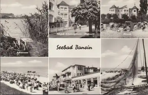 Bansin, Schloonsee, Erholungsheim, Strand, gelaufen 1975