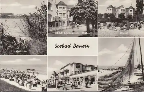 Bansin, Schloonsee, maison de loisirs, plage, couru 1975