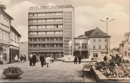 Mühlhausen, Hotel Stadt Mühlhausen, Pilsner Bierstube, ungelaufen