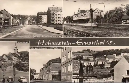 Hohenstein-Ernstthal, Siedlung, Bahnhof, Altmarkt, gelaufen