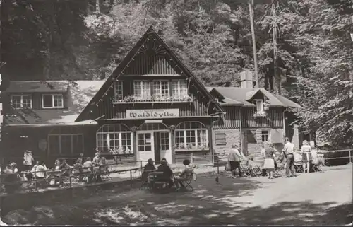 Uttewalde, Gaststätte Waldidylle, gelaufen