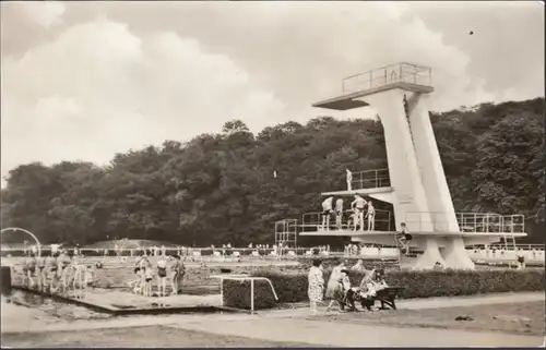 Fleurs blanches, piscine folklorique, courue