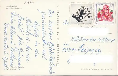 Weissenfels, Volksschwimmbad, gelaufen