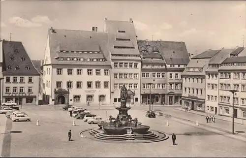 Freiberg, Obermarkt, Ratskeller, Obst- und Gemüse, Pässler, gelaufen