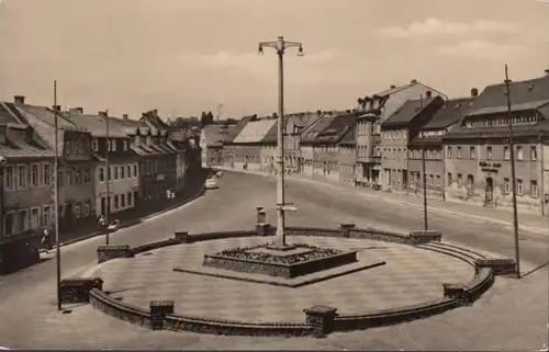 Hartha, Marktplatz, gelaufen 1965