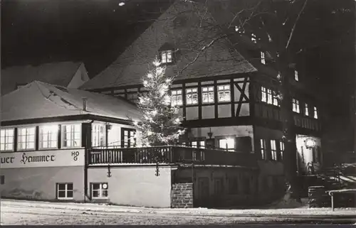 Frohnau, Frohnauer Hammer, Herrenhaus im Winter, ungelaufen