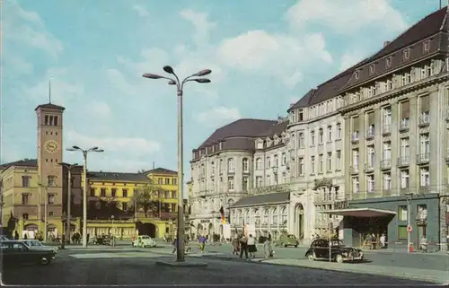 Erfurt, Bahnhofsplatz, Hotel Erfurter Hof, ungelaufen