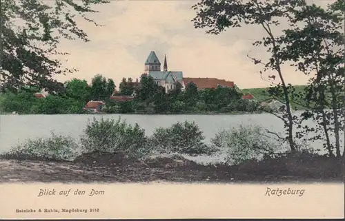 Ratzeburg, Blick auf den Dom, ungelaufen