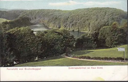 Malente, Blick von Bruhnskoppel, ungelaufen