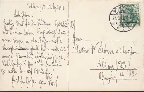 Schleswig, St. Johanniskloster, gelaufen 1912