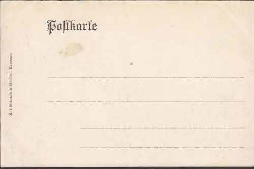 AK Gruss aus Glückstadt, Am Hafen, Straßenpartie, Litho, ungelaufen