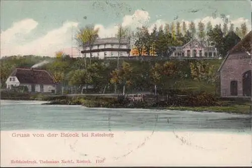 AK Ratzeburg, Gruss von der Baeck, ungelaufen