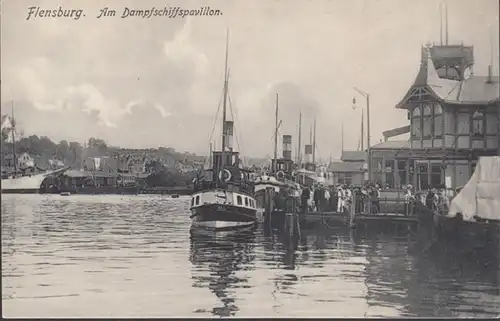 Flensburg, pavillon à vapeur, incurvé