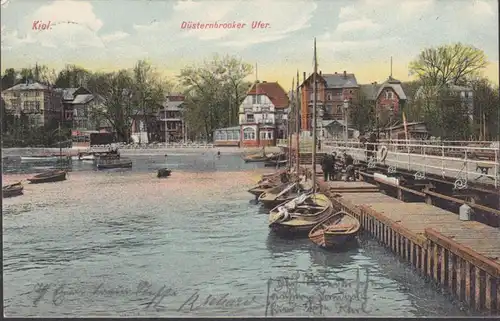 Kiel, rive du Dusternbrooker, couru en 1908