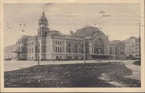 Kiel, gare, 1914..