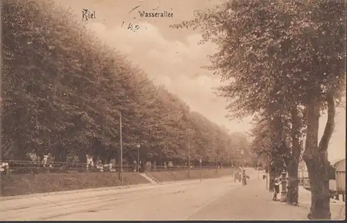 Kiel, l'avenue de l 'eau, couru en 1912