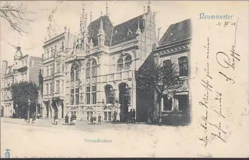 Neumünster, Grossflecken, Bahnpost, gelaufen 1903