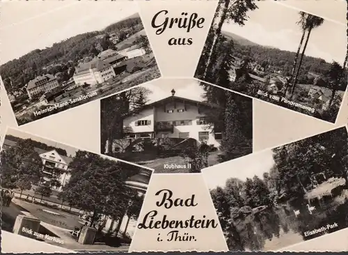 Bad Liebenstein, Klubhaus, Sanatorium, Park, Kurhaus, ungelaufen