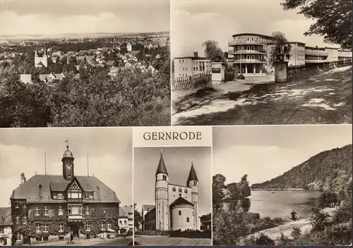 Gernrode, Ferienheim, Rathaus, Stiftskirche, Osterteich, gelaufen 1971