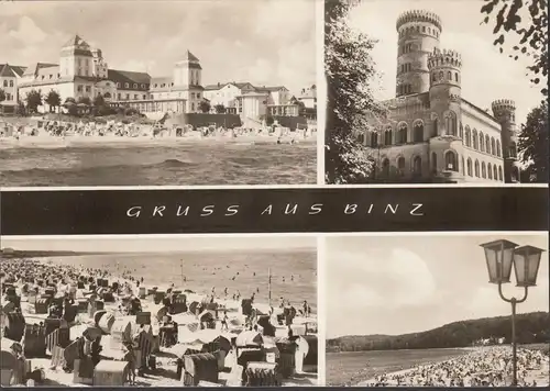 Gruss aus Binz, Strandansichten, gelaufen 1959
