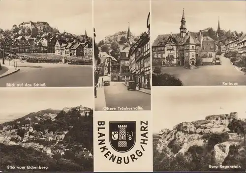 Blankenburg, Obere Bewerberstrasse, Hôtel de ville, château, couru 1970