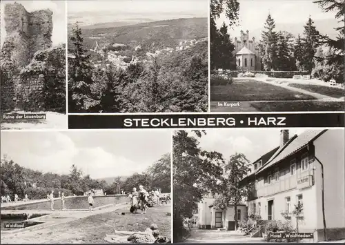 Stecklenberg, Kurpark, Waldbad, Hotel Waldfrieden, gelaufen