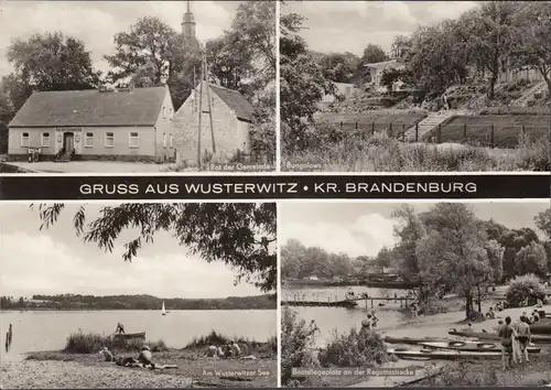 Wusterwitz, Rat, Bungalows, Bootsanlegestelle, ungelaufen