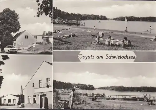 Schwielochsee, Stadt- und Strandansichten, gelaufen 1985