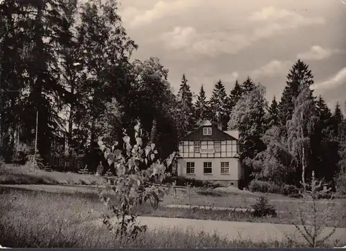 Schleusingen, Waldhaus Reichsbahn Ferienheim, gelaufen 1966