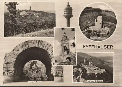 Kyffhäuser, Denkmal, Oberburg, Barbarossa Denkmal, ungelaufen