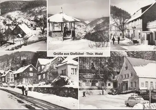 Giessübel, Schleusegrund im Winter, gelaufen 1986