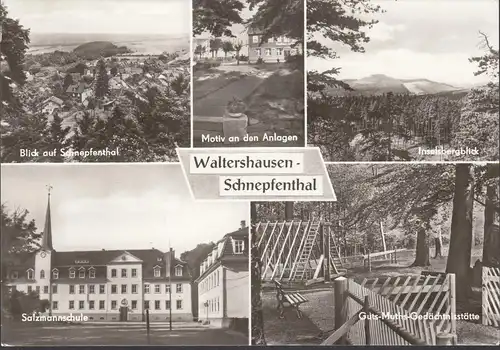 Waltershausen, école de Salzmann, mémorial, a couru en 1978