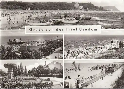 Usedom, Strandansichten, Ahlbeck, Bansin, Heringsdorf, gelaufen