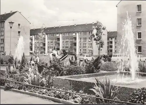 Riesa, nouvelle construction sur la route Greifswalder, couru en 1974