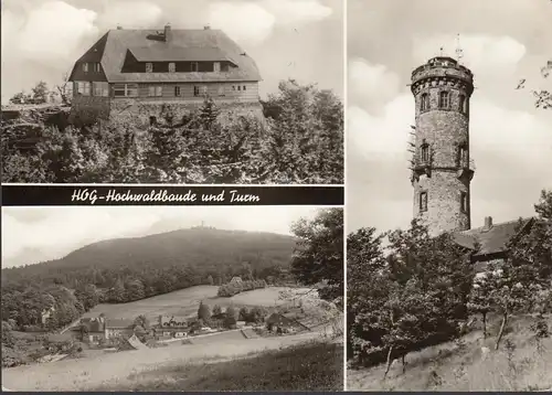 Oybin, Hochwaldbaude und Turm, gelaufen