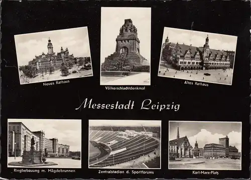 Messestadt Leipzig, Hôtel de ville, Monument, Fontaine des Mägde, Stade central, incurable