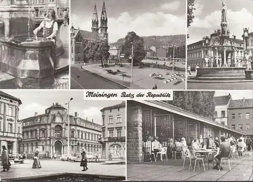 Meiningen, Platz der Republik, gelaufen