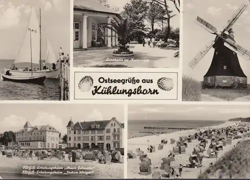 Kühlungsborn, Mühle, Lesehalle, Erholungsheim, Strand, gelaufen 1964