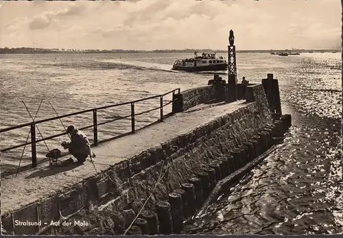 Stralsund, Auf der Mole, gelaufen 1963