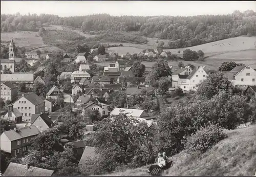 Saupsdorf, vue de la ville, couru en 1984