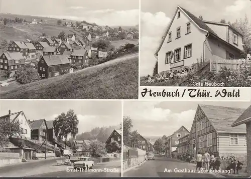 Heubach, Stadtansicht, Cafe Heubach, Gasthaus Zur Erholung, Thälmann Strasse, ungelaufen