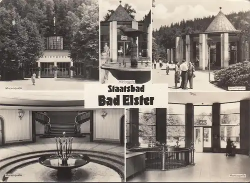 Bad Elster, Marienquelle, Mehrbild, gelaufen 1963